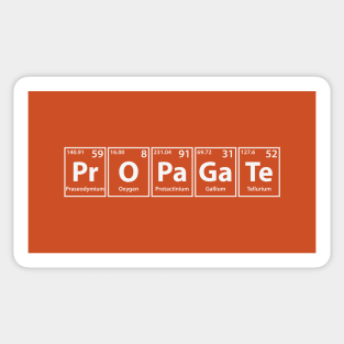 Propagate (Pr-O-Pa-Ga-Te) Periodic Elements Spelling Sticker